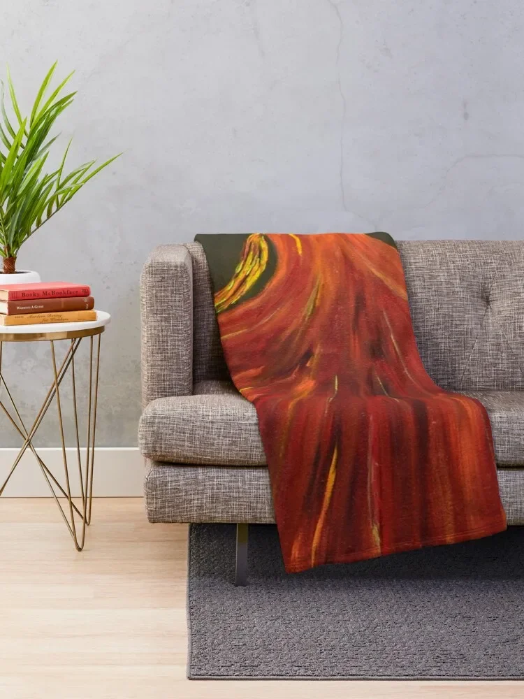 Phoenix Rising (Acrylic Painting) Throw Blanket fluffy Polar Blankets