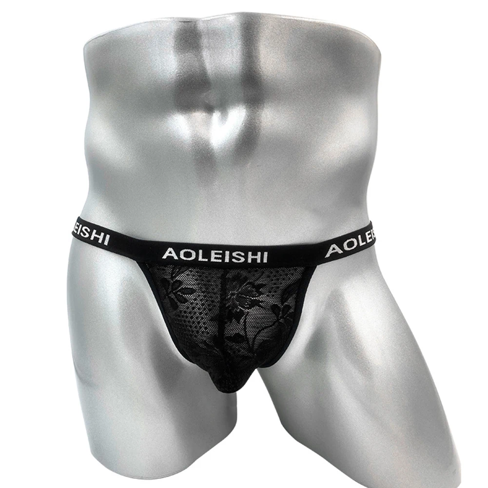 Daily Men\'s Underwears Lingerie Man Mesh Open Panties See Sexy Soft Thong Through Brief Underpants Butt Brand New