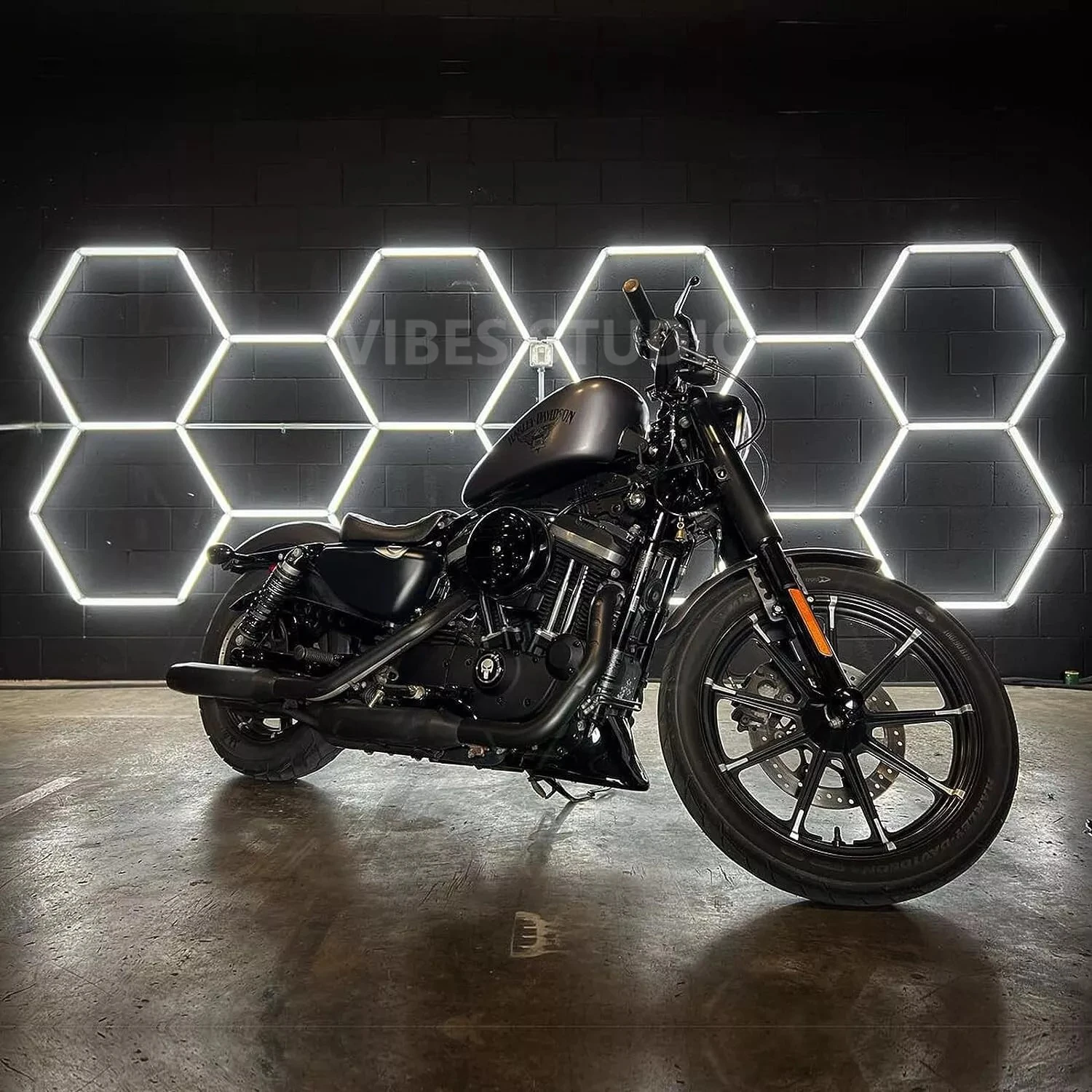 Luz de techo Led para garaje, luz de panal de 110V-240V, tubo de iluminación Led hexagonal para detallado de coches, taller, barbería, iluminación de gimnasio