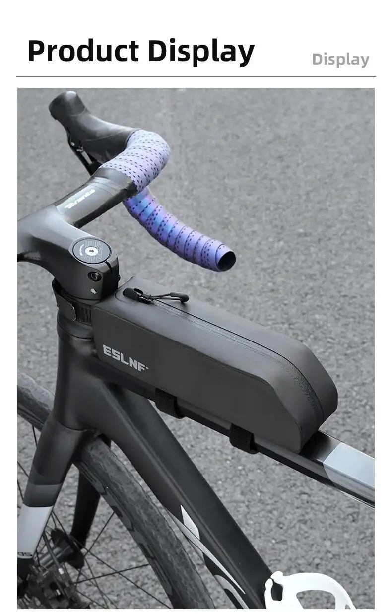ESLNF Tragbare Vollständig Wasserdichte Vorderrahmen-Fahrradtasche Aufbewahrung MTB Rennrad Oberrohr-Fahrradtaschen – Detail 11