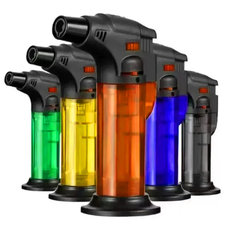 1-5Pack Powerful Windproof Blue Flame Jet Torch Gas Lighter Outdoor Cigar Barbecue Cooking Kitchen Butane Refillable Welding Gun