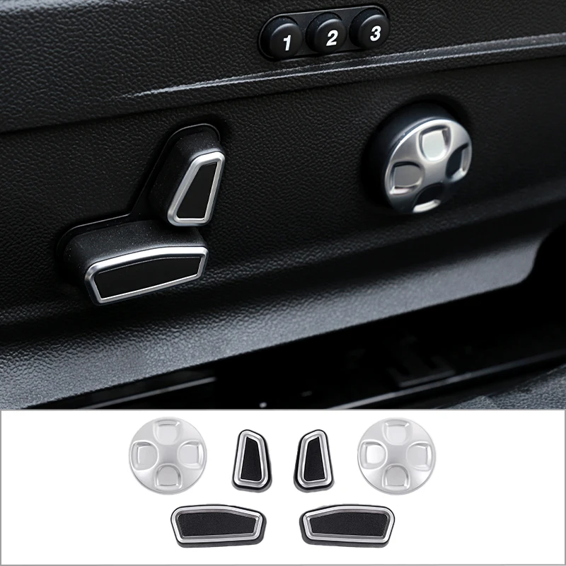 

6pcs ABS Car Seat Adjustment Button Cover Trim For Alfa Romeo Giulia Stelvio 2017 2018 2019 2020 Interior Accessories