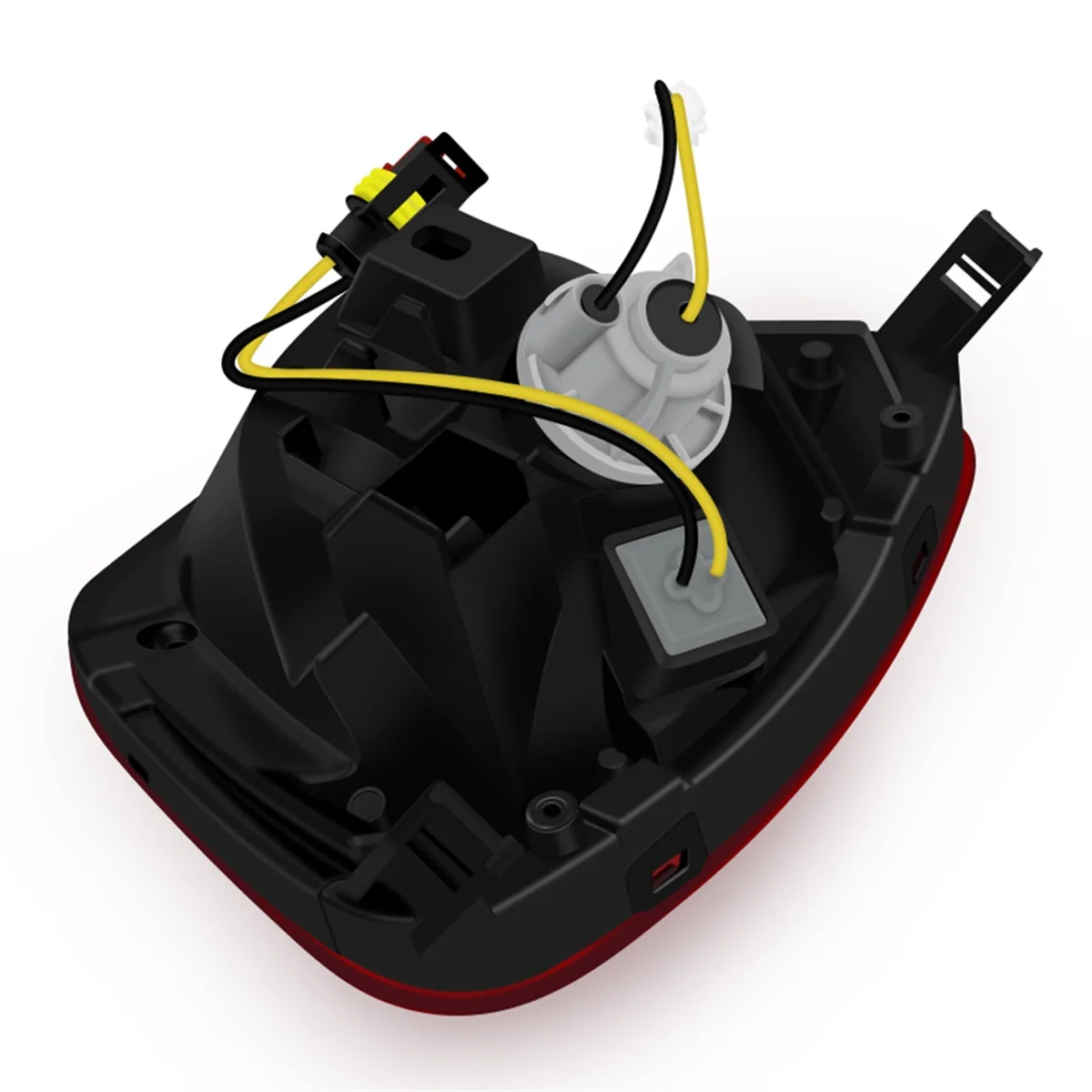 

Motorcycle LED Taillight Assembly Heart Turn Signal Light Rear Warning Lamp for Vespa Sprint Primavera 150 Black