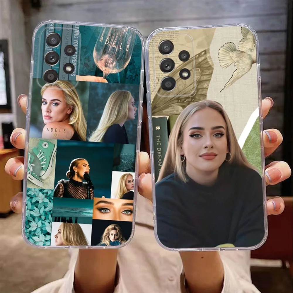 Singer A-Adele Phone Case For Samsung Galaxy A71,70,52,51,40,31,A50,30S,21S,Note20ultra Transparent Cover