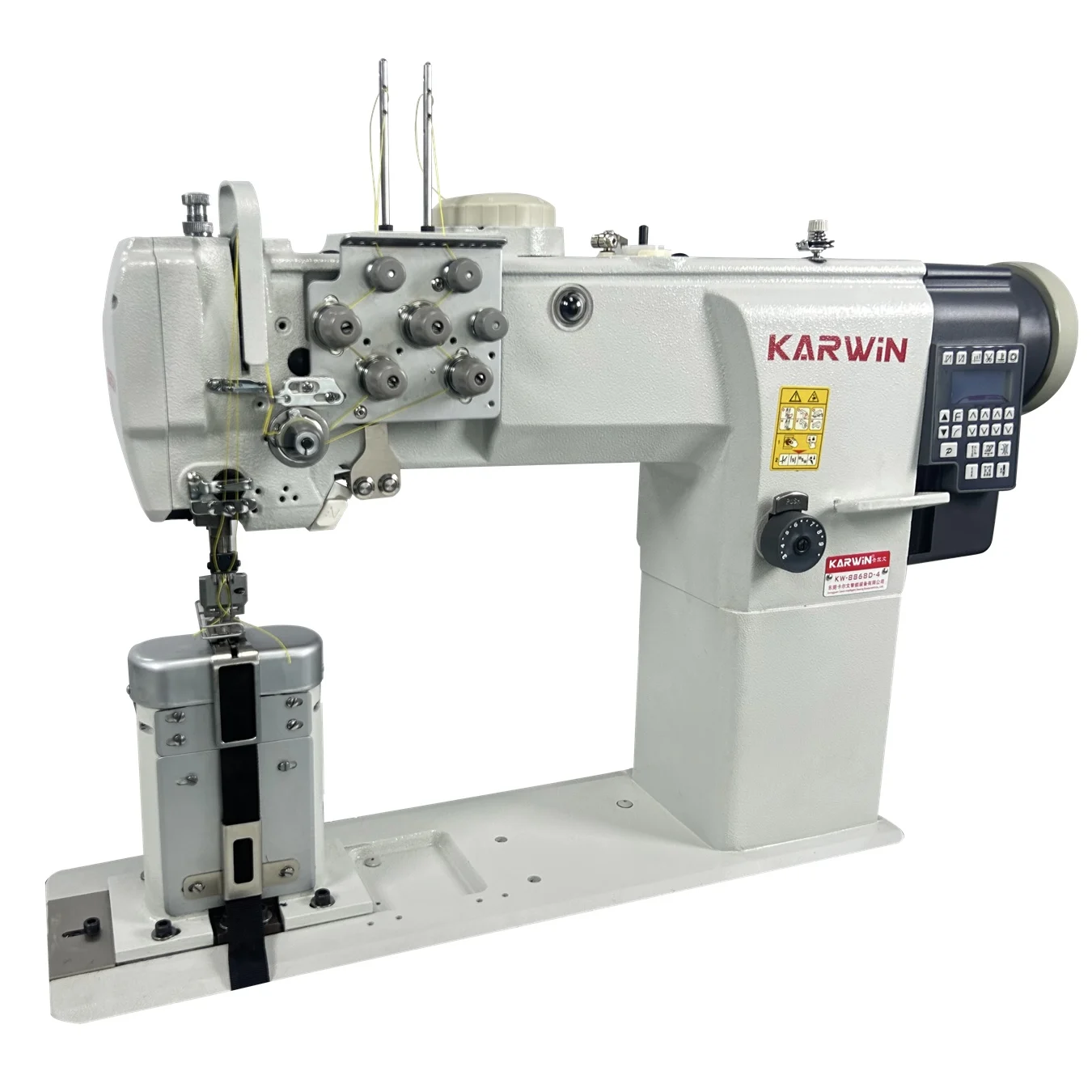 

ATV&UTVNew KARWIN Industrial Computerized Automatic Single Needle Flat-Bed Sewing Machine Programmable Features 220V 50Hz Motor
