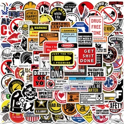 98PCS Funny Hard Hat Brand Sign Cool Sticker Outdoor Construction Workers casco moto auto strumenti Laptop adesivi per biciclette