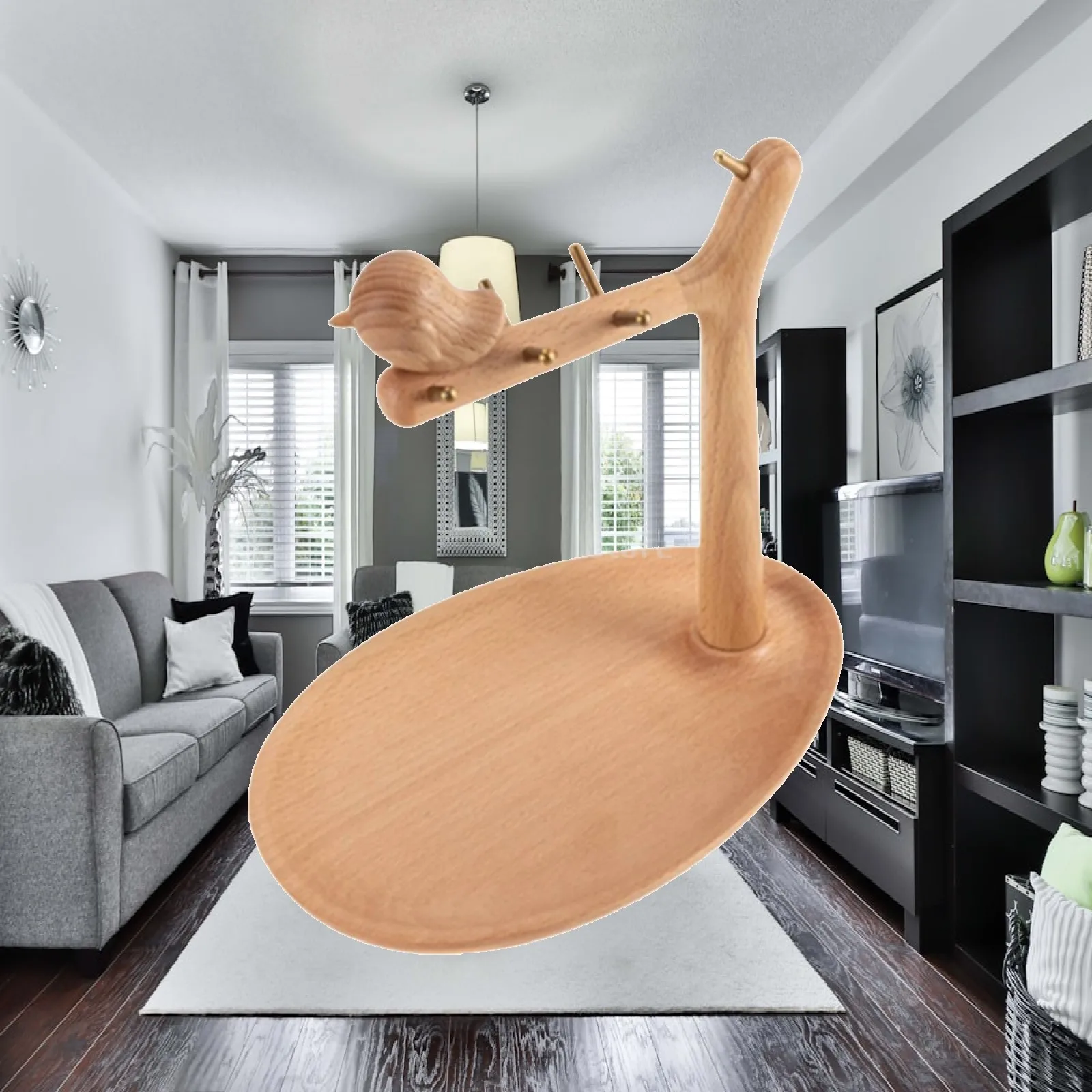 portachiavi-multifunzionale-in-legno-di-faggio-con-vassoio-ellittico-per-piccoli-accessori-e-oggetti-di-uso-quotidiano