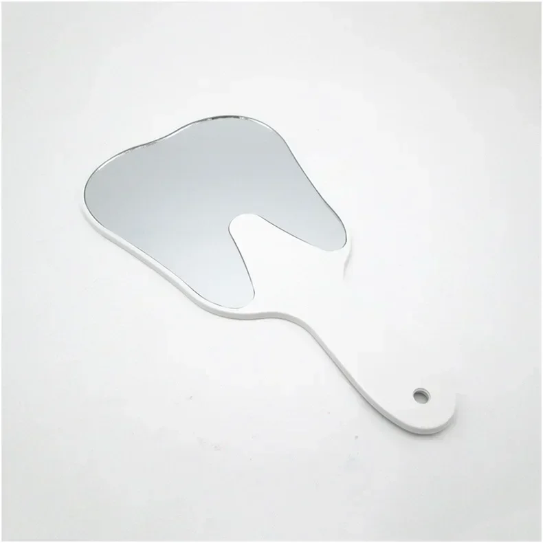 Handle Dental Mirror Tooth Shaped Makeup Mirror Mouth Examination Mirrors High Definition Oral Care Inspection Tools Accessories