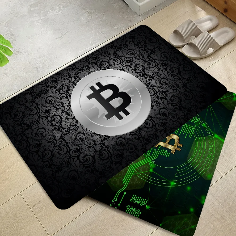 

Bitcoin Floor Mat Bathroom Mat Anti-slip Absorb Water Long Strip Cushion Bedroon Mat Welcome Doormat