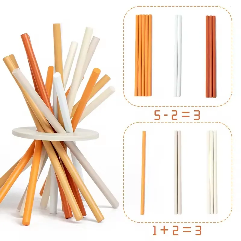 เกมไม้เสริมพัฒนาการเด็ก ฝึกสมอง ฝึกการคิดวิเคราะห์ เกมฝึกสมอง เกมคณิตศาสตร์ ของเล่นเสริมทักษะ ของขวัญ