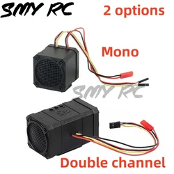 1pc RC Car Engine Sound Simulator CH3 altoparlante a tromba di controllo per camion in scala 1/10 Crawler moto Boat TRX4 SCX10