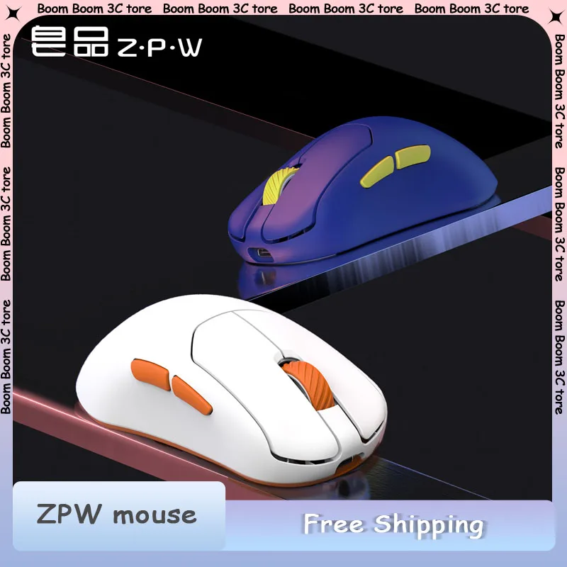 

Мышь серии Zaopin ZPW, трехрежимная проводная беспроводная мышь 8K PAW3395/3950, Bluetooth 5,1, легкая мышь, ПК, офисные игровые аксессуары