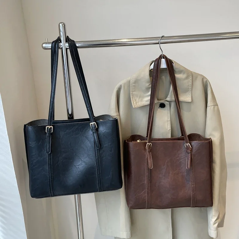 LEFTSIDE Retro PU borse a tracolla in pelle per le donne 2024 inverno Y2K inverno nuova tendenza moda borsa ascellare borse femminili