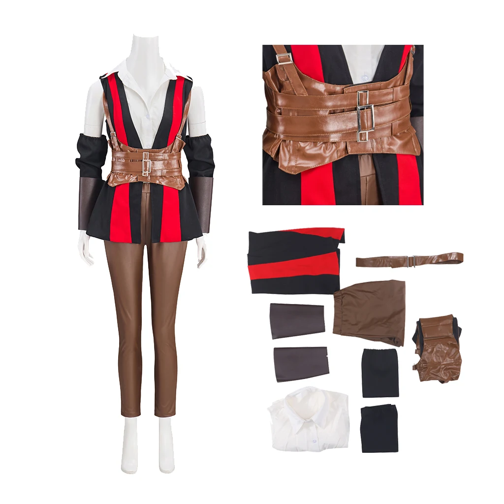 

Game Gate 3 Wyll Cosplay Costume Female Wyll Battle Suit Full Set Uniform Disguise Halloween Party Fancy Cos Outfits