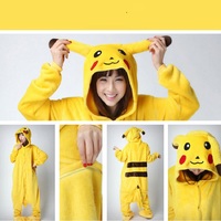 Yellow Cartoon Adult Kigurumi Onesie Women Animal Costume Fancy Soft Anime Cosplay Onepiece Winter Jumpsuit