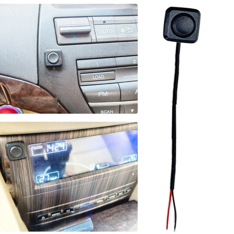 

DIY Adhesive Car Push Buttons Button Small Button Automotive On Offs Button Momentary Push Button Black