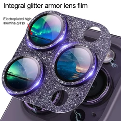 Integral Glitter Armor Lens Film for iPhone13 14 15 Pro Max Accessories for iphone Camera Protector for iphone 15 Lens Camera