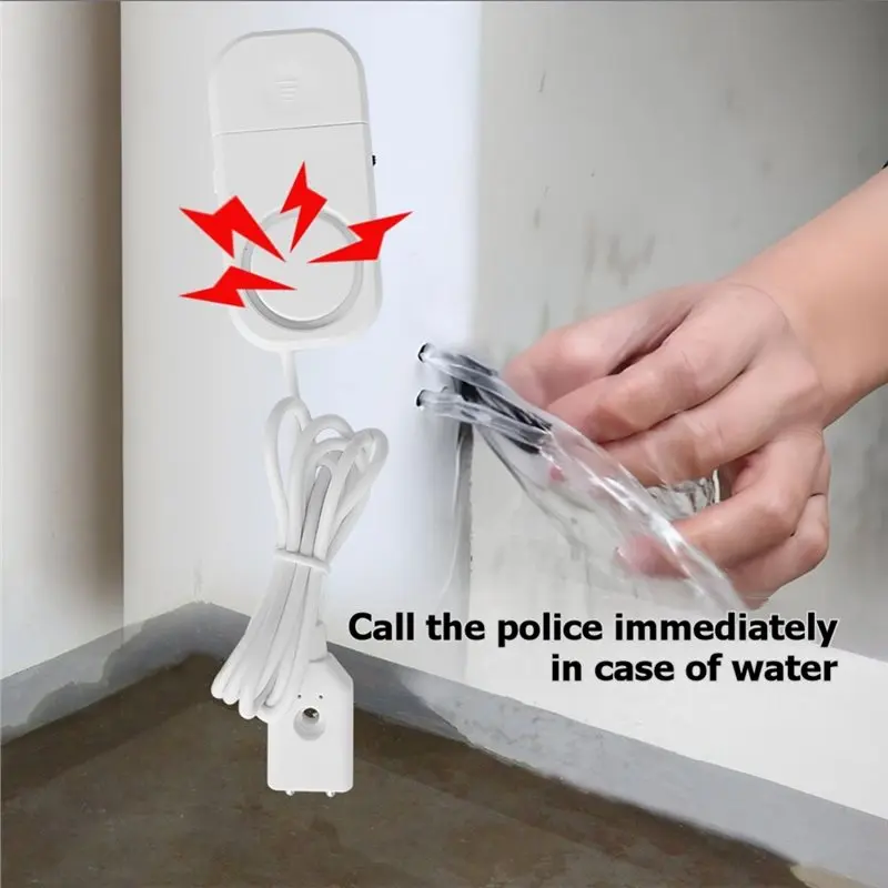 ABKN-Water Leak Sensor Sound Alarm Water Overflow Level Detector Smart Home Automation Residential Security Protection System