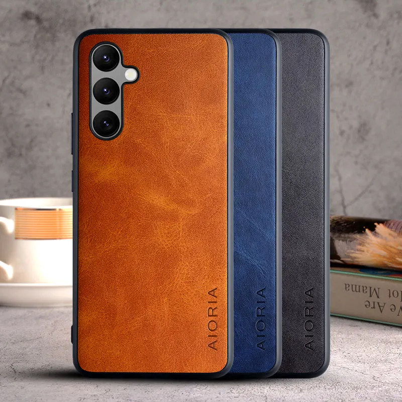 Case for Samsung Galaxy S23 FE S24 S22 S21 Ultra Plus FE 5G Coque Vintage Leather Cover Luxury funda for samsung s24 ultra case