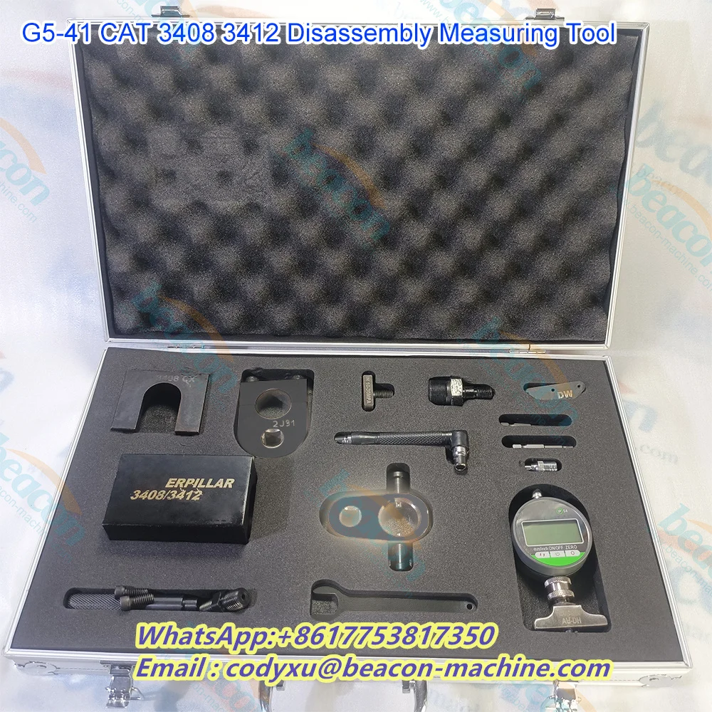 Diesel Common Rail Injector Clamp Disassmeble Solenoid Valve Measuring Tool Set for CAT 3408 3412 Disassembly Measuring Tool