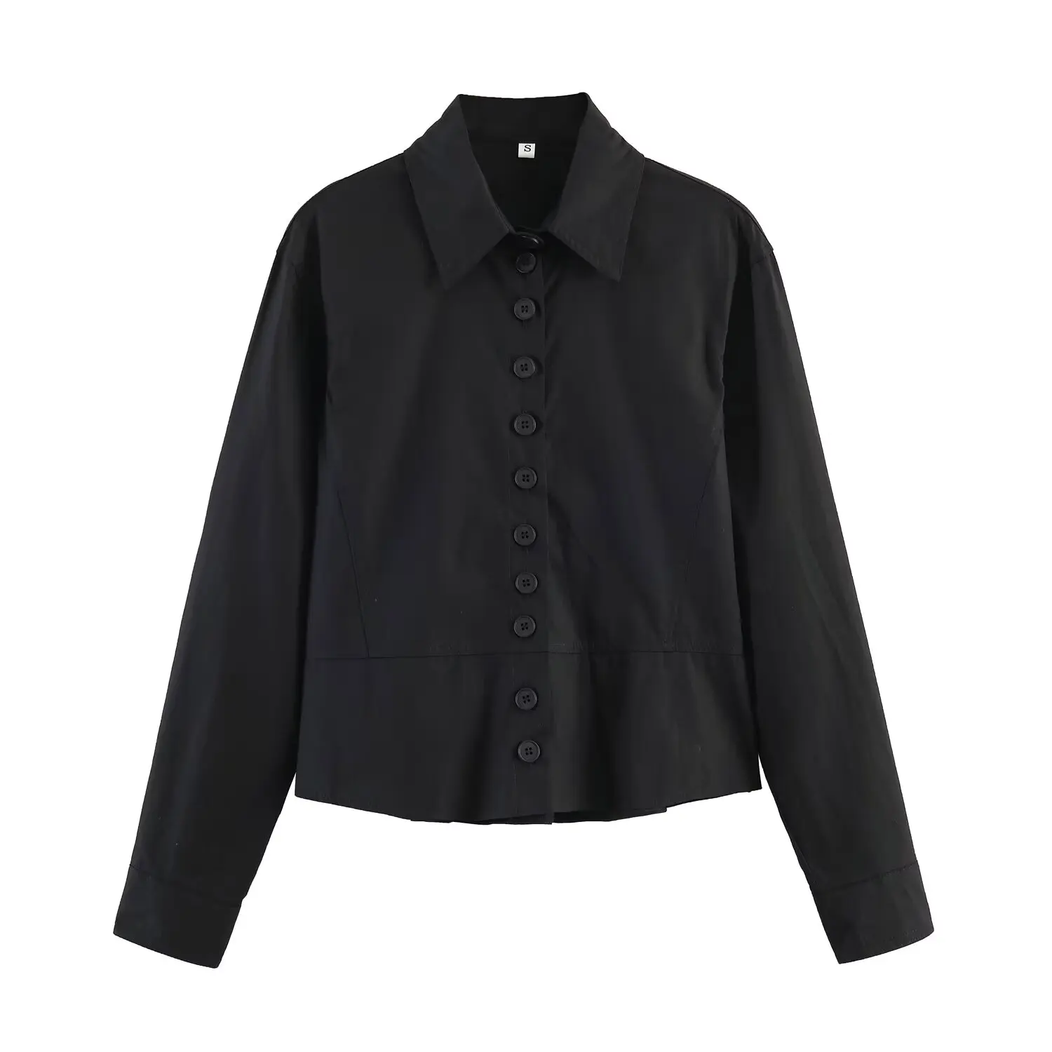 

Женская рубашка-платье 2026: Новая модная повседневная модель с воротником, длинным рукавом, на одной пуговице, в стиле ретро, универсальная, шикарная