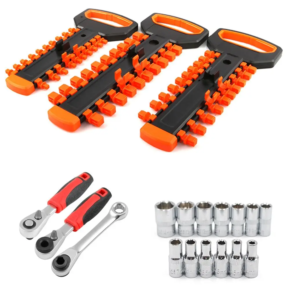 Wrenches Keeper Socket Hanger Saves Space Sockets Spanner Organizer Socket Wrench Storage Rack Sockets Wrench Holder Rail Tray