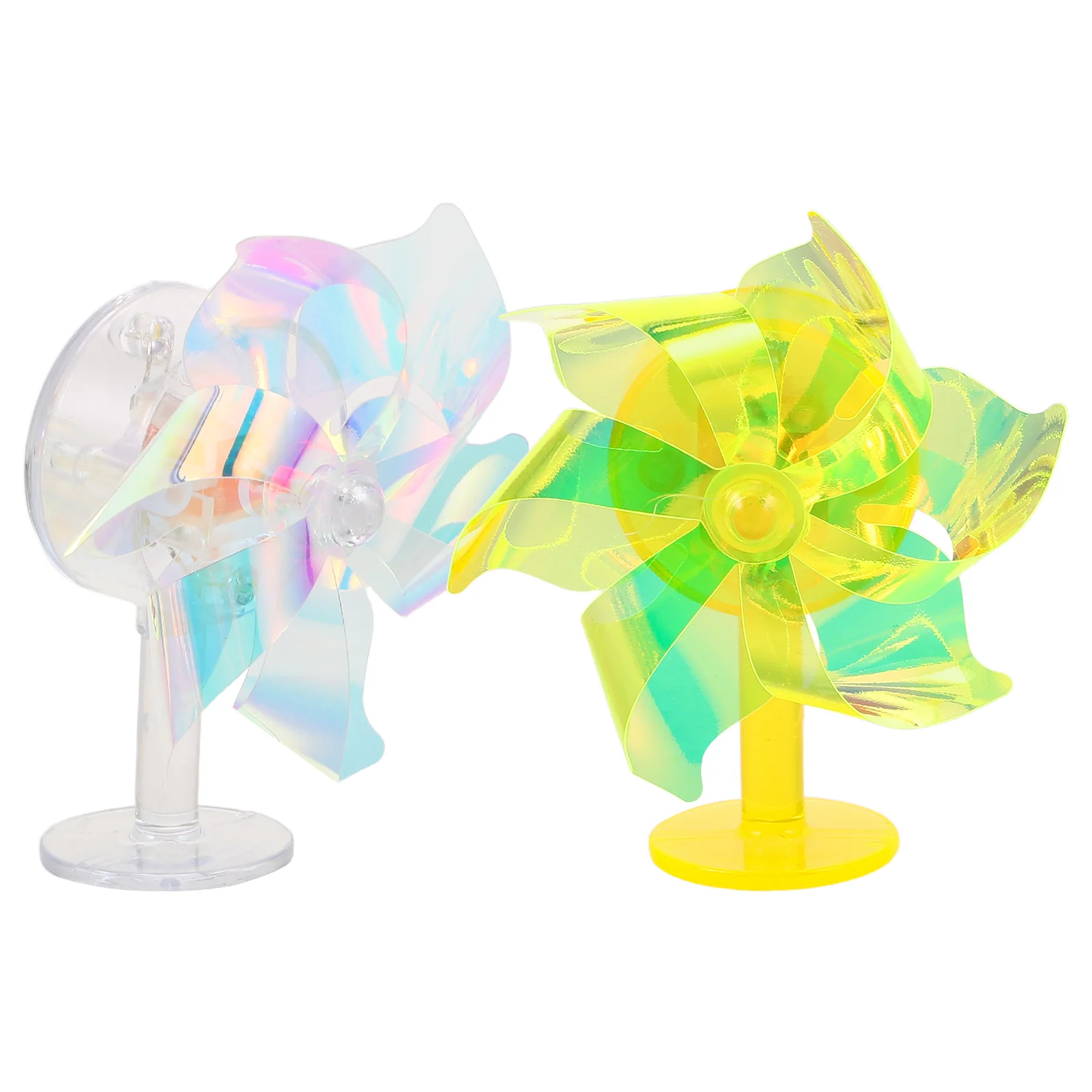 

2 Pcs Bicycle Windmill Led Motorcycle Garden Safety Reflector Electric Scooter Toy Decor Decoration Kids Toddler