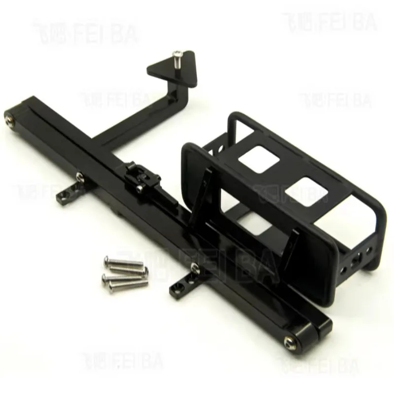 Metal Rear Bumper Rear Spare Tire Oil Bucket Rack Collision Prevention for 1/10 RC Crawler Car RC4WD D90 DIY Accessaries