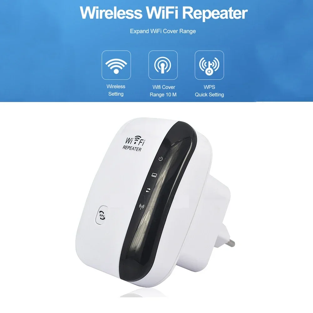 300Mbps WiFi Repeater WiFi Extender Amplifier WiFi Booster Wi Fi Signal 802.11N Long Range Wireless Wi-Fi Repeater Access Point