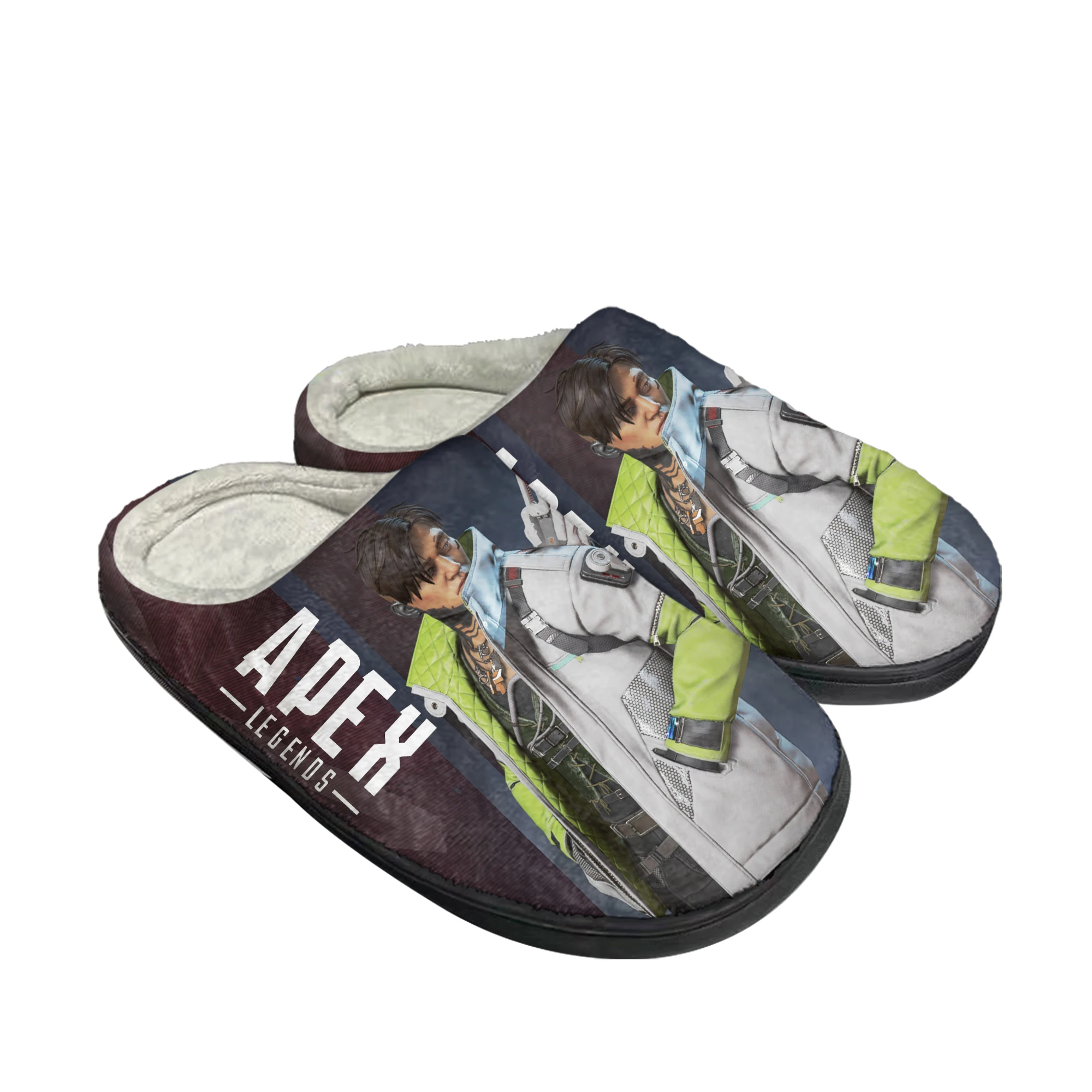 Hot Cartoon Game Apex Legends Crypto Home Cotton Slippers Mens Womens Plush Bedroom Casual Keep Warm Shoes Tailor Made Slipper