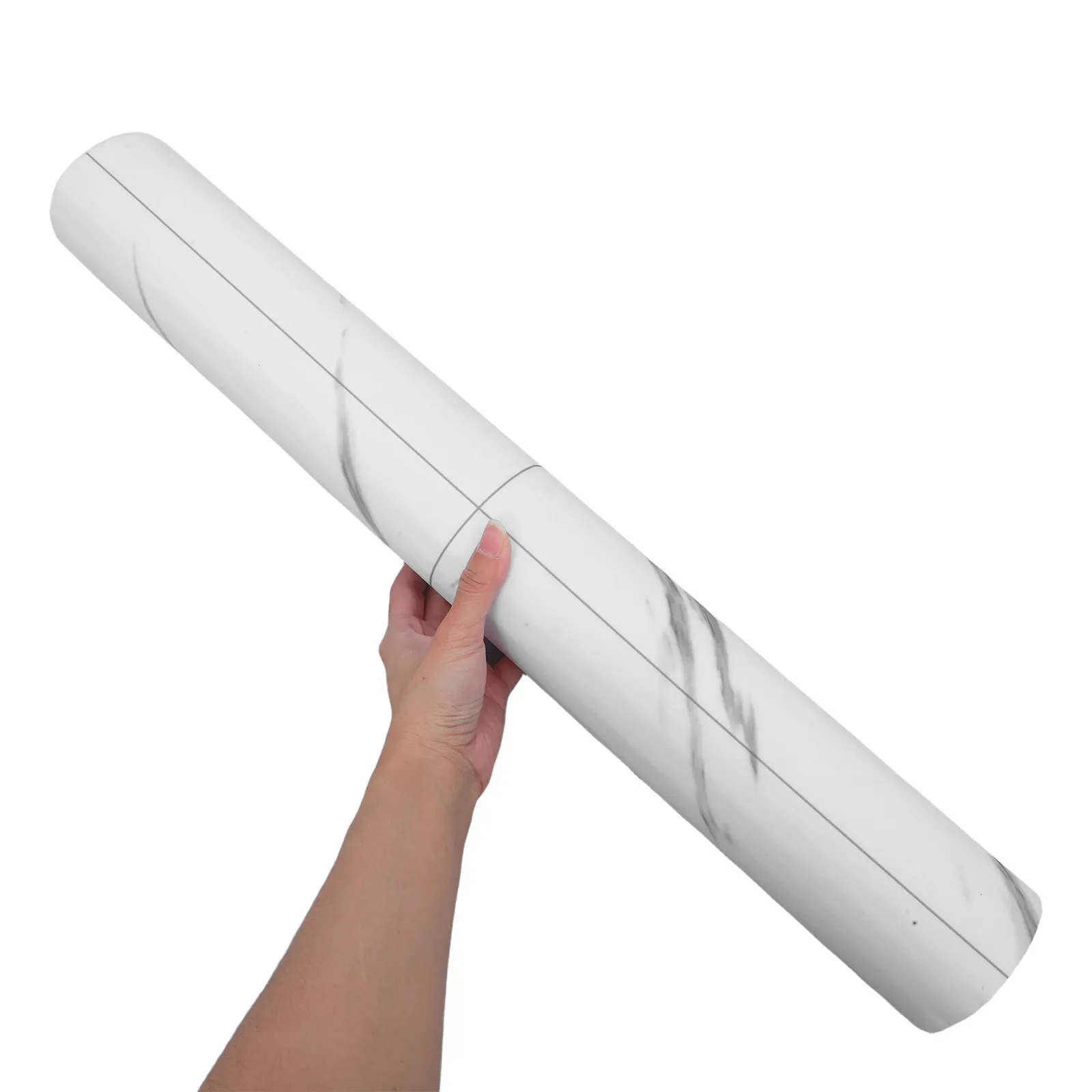 Pvc Flooring Sticker 1 Roll Marble Pattern Peel Stick Floor Tiles Self-Adhesive Waterproof Resistant Easy Install Removable For