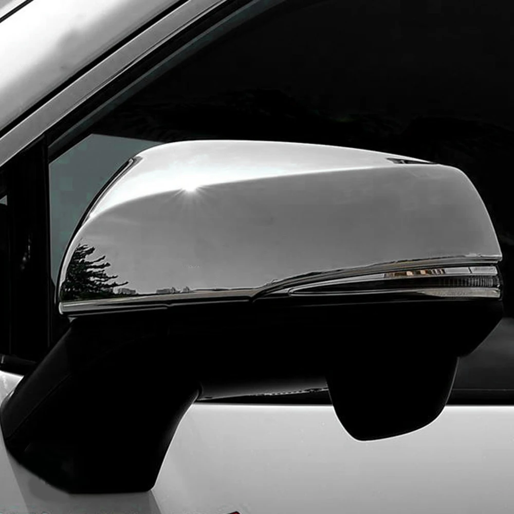 

Car Chrome Rear View Rearview Side Glass Mirror Cover Trim Frame Side Mirror Caps for Toyota Highlander 2020 2021