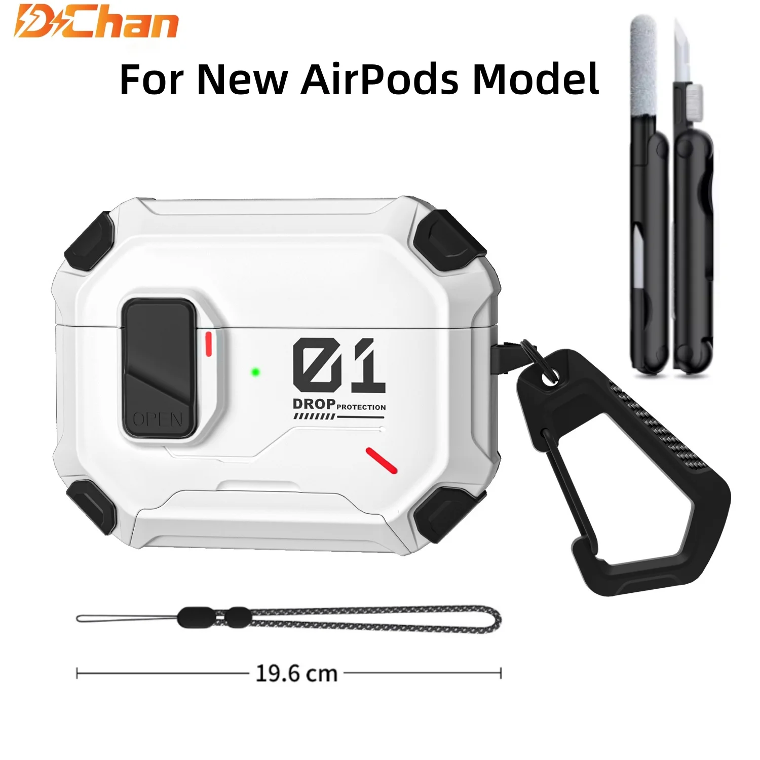 New for AirPod Pro3 （2025）Earphone Case with Magsafe Magnetic Automatic Lock Cover Shockproof Cases for AirPods 5/4/Pro 3 Funda