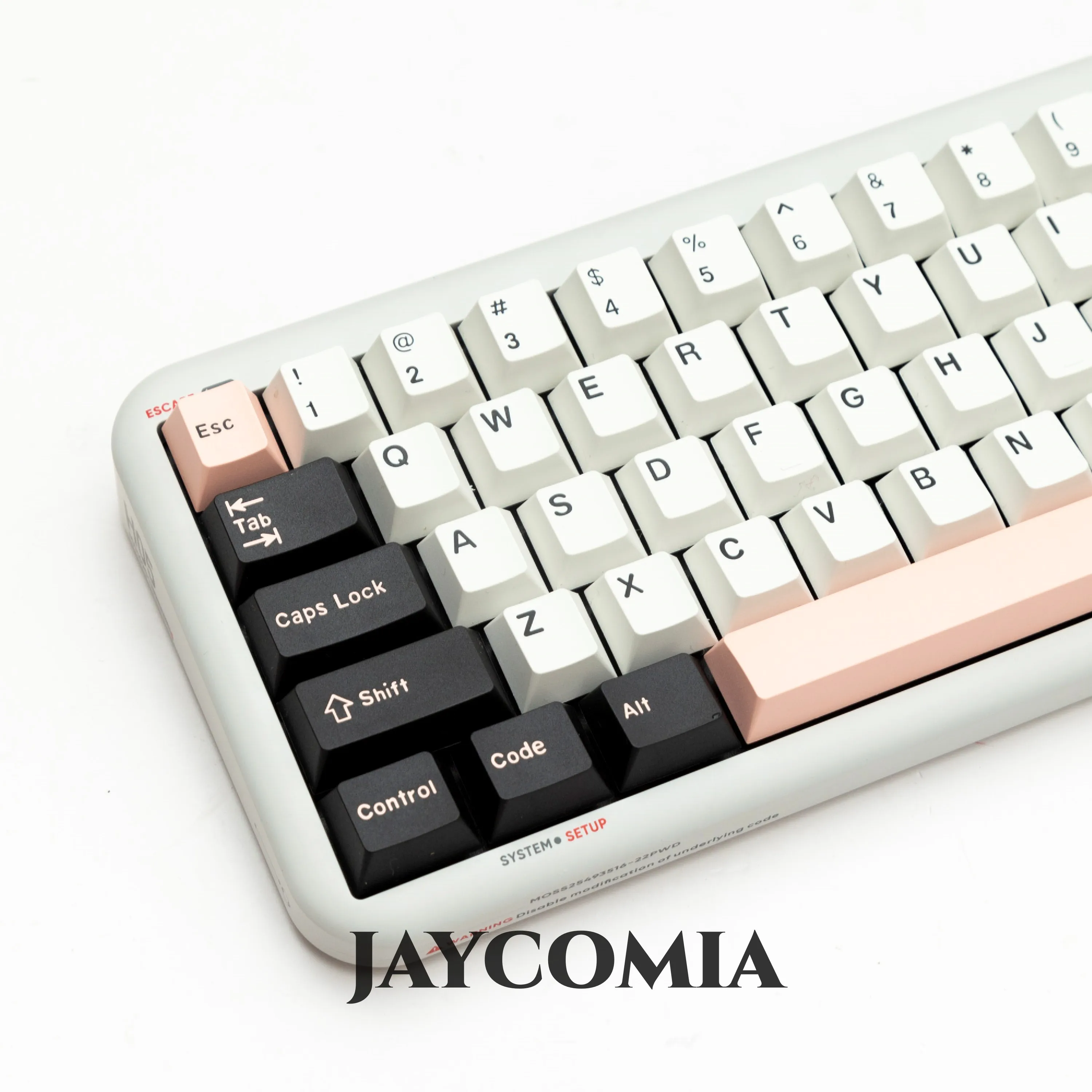 GMK Olivia Keycap PBT Double Shot profil Cherry Keycaps hitam putih 173 tombol/Set MX Alice switch Keyboard mekanik game