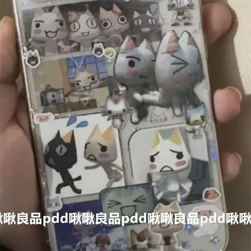 جديد ريترو الكرتون دورو القط قطع فيلم حقيبة يد ملصقات DIY بها بنفسك كلية جو جراب هاتف اللوحي ملصقات لطيف تورو النمط المبكر #6
