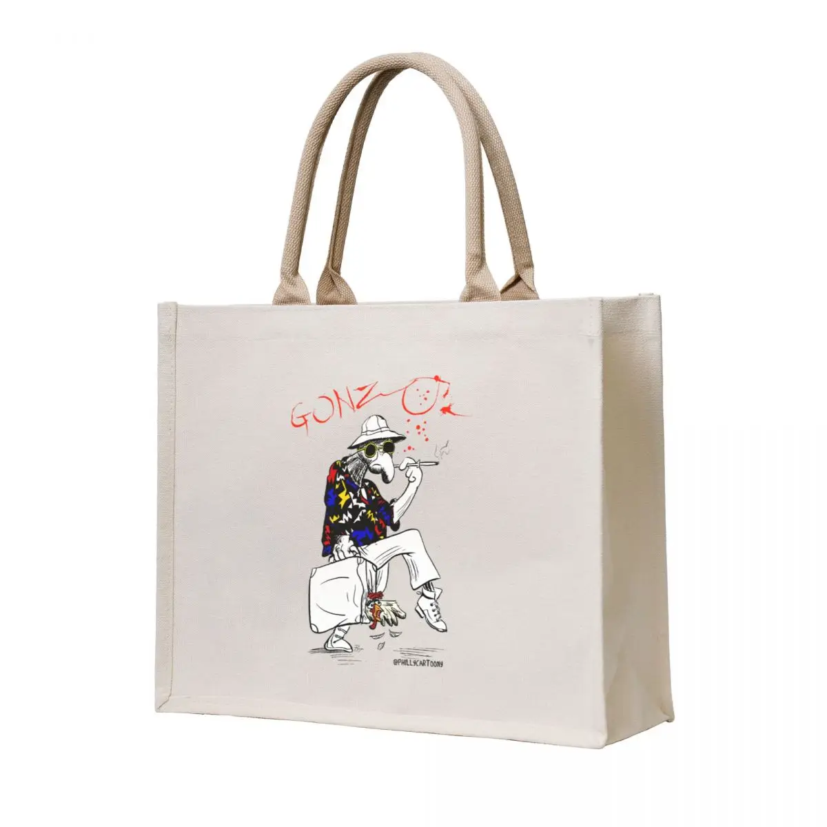 

Gonzo- Fear and Loathing in Las Vegas parody Tote Bag canvas tote Women's handbag Fabric bag Cloth bags