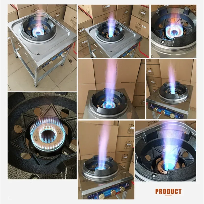 Hot SalesCommercial Fierce Fire Gas Cooker Hotel Use Liquefied Gas Stove Energy Saving Cooktop Stir Fry Stove High Pressure Cook