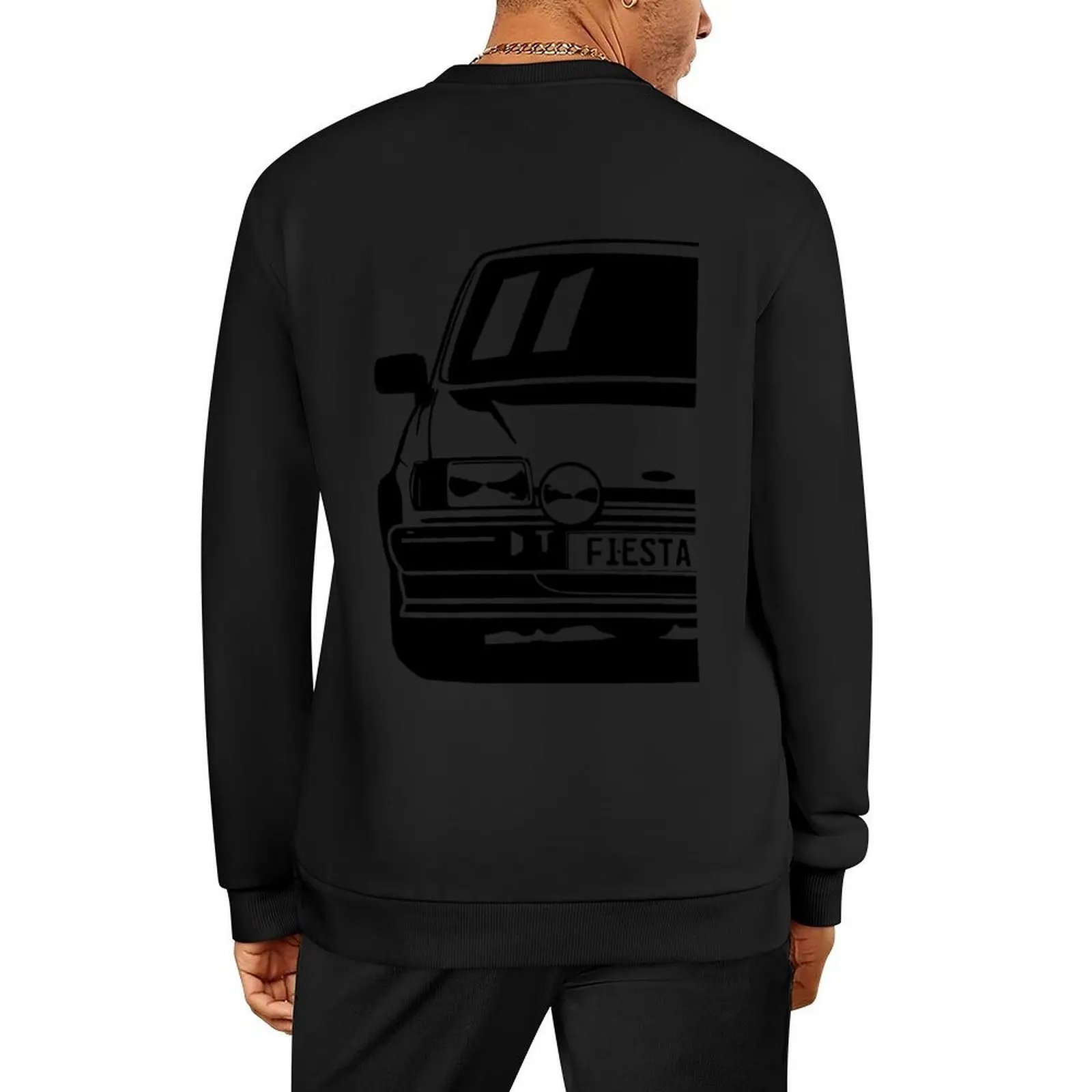 

Classic Car Illustration Of A 1984 Fiesta II Mk2 1.6 XR2 FBD 95 Hp Retro Pullover korean style clothes men clothes sweatshirts