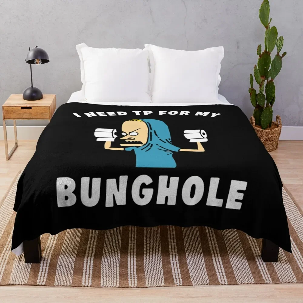 

Beavis I Am The Great Cornholio Are You Threatening Me Throw Blanket Soft Sherpa Fleece Warm Blanket for Winter