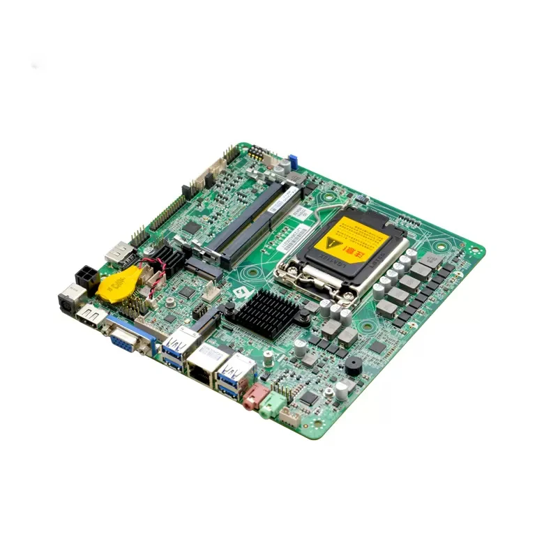 Placa base de PC todo en uno, Intel H310C B250 Chipset LGA1151 i3 i5 i7 PS2 LAN COM LVDS GPIO Mini Itx, para máquina de cajero