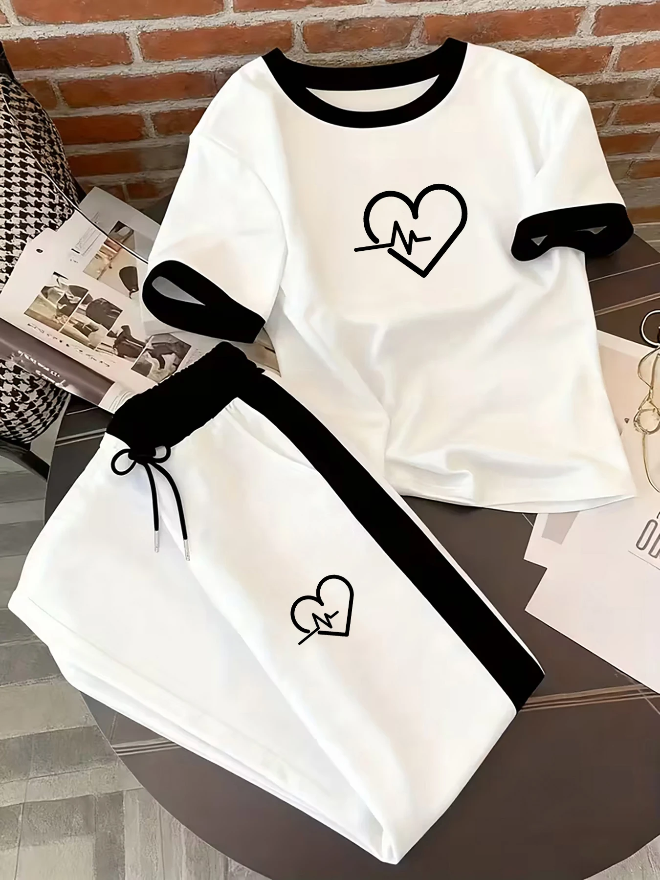 Conjunto Feminino de Top de Ma - Summer Clothing Drawing avaliação e preço