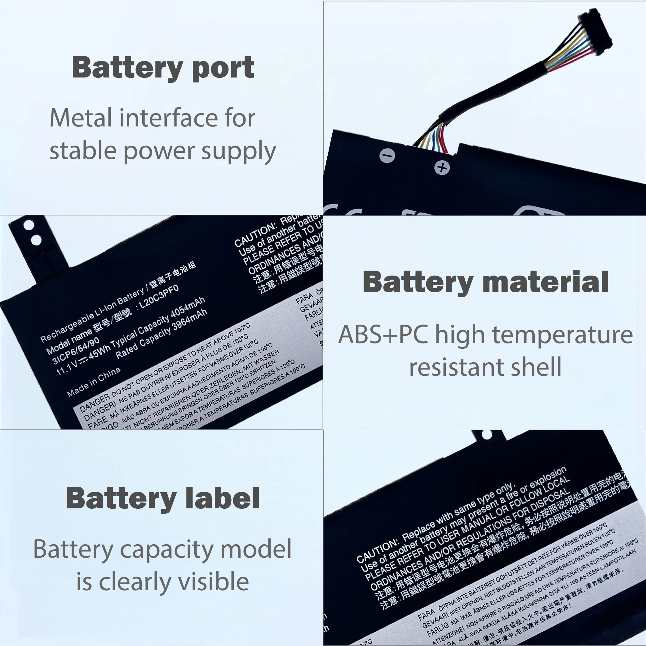 L20C3PF0 11.1V Battery for Lenovo IdeaPad 3 14ITL6 15ITL6 14ADA6 S14 G2-ITL G3-IAP V14 G2 G3 17ALC6 L20L3PF0 L20M3PF0
