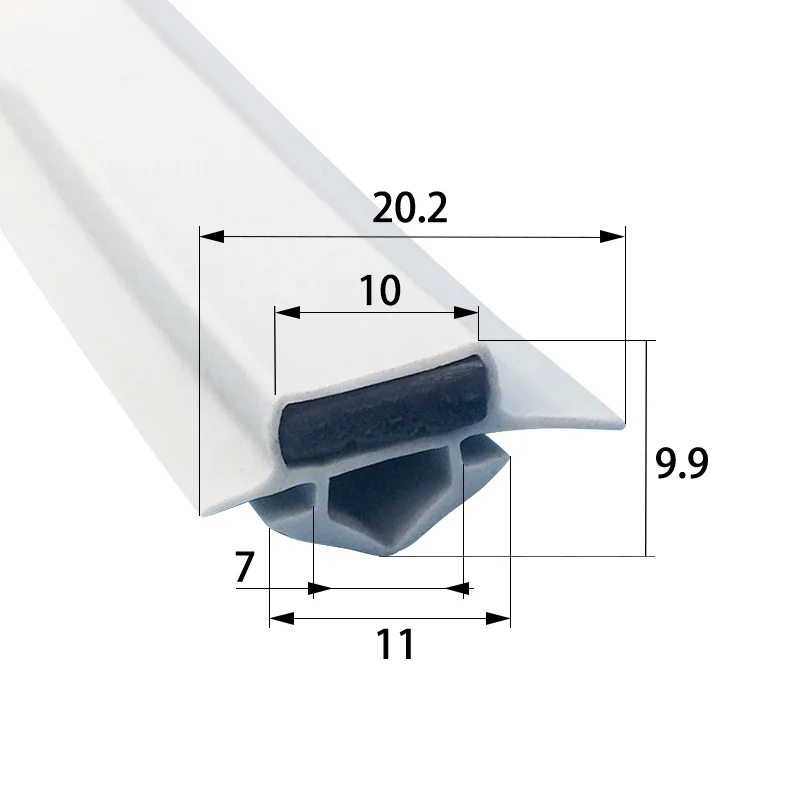 031 Airtight Refrigerator Door Gasket Magnetic Rubber Seal Strip Universal Fit Leak Proof Dust Resistant