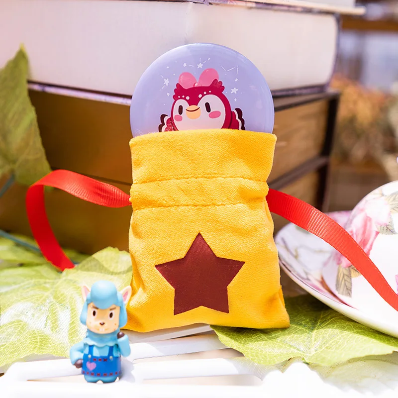 Bolsas de mano Kawaii con diseño de Animal Crossing, 2 tipos, Cosplay de Anime, monedero corto de felpa, bolsas con cordón, bolsa de almacenamiento para auriculares, regalo de juguetes