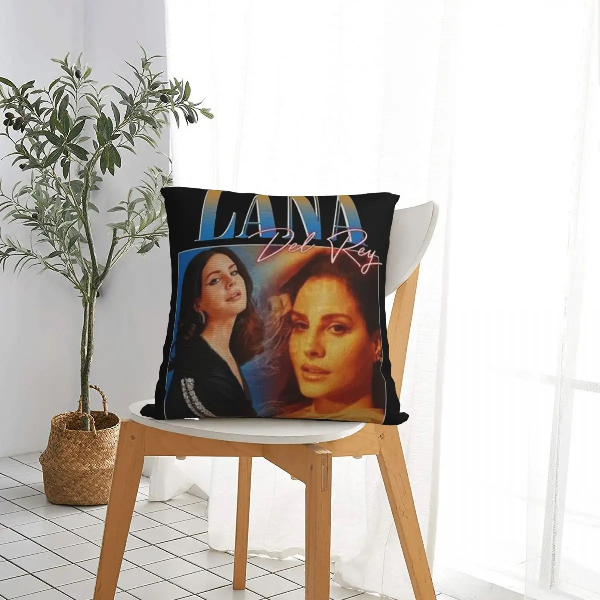 Lana Del Rey Ldr Smoke Square Pillow Cases Cushion Covers Awesome Zippered Decor Pillowcase for Living Room 45*45cm