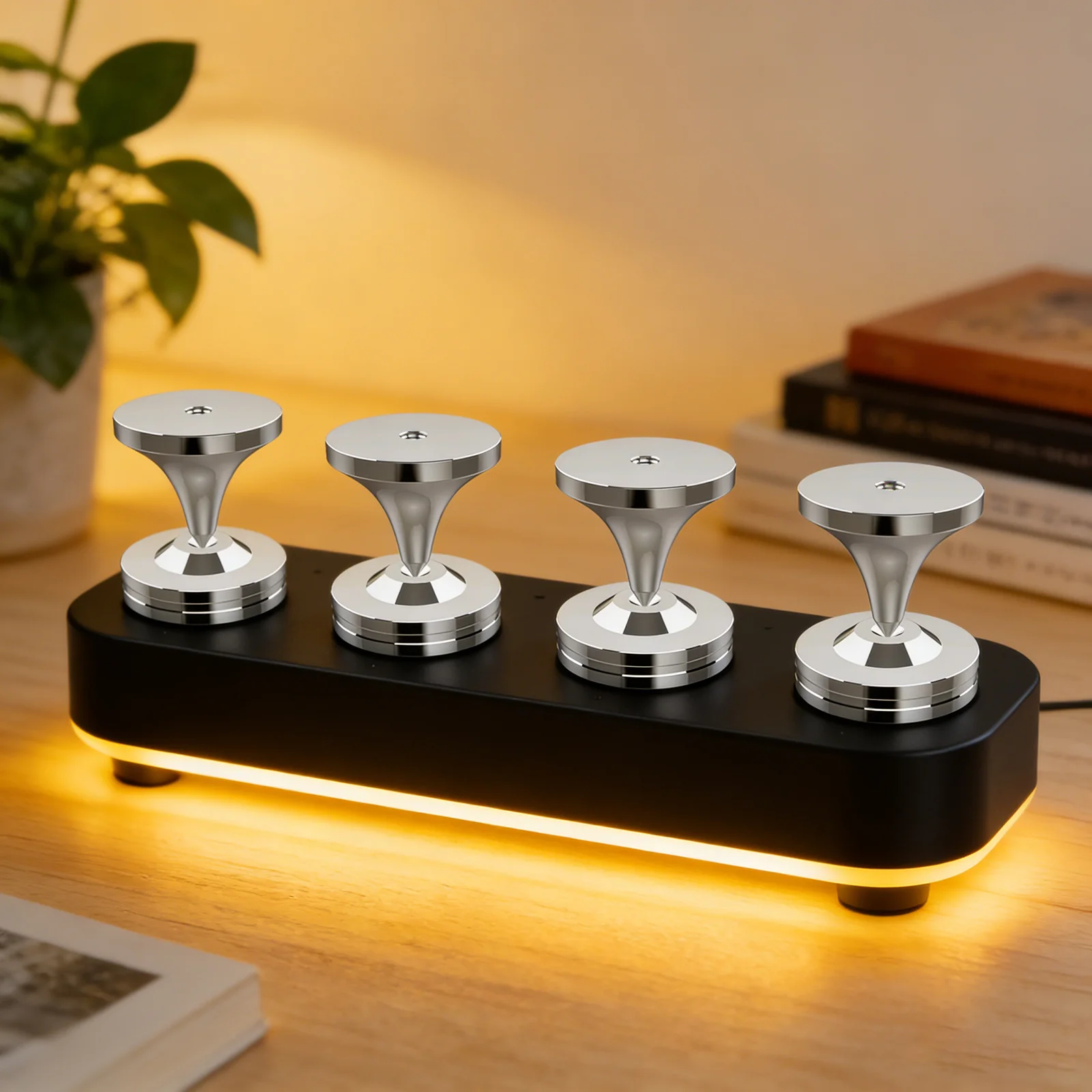 HiFi Stainless Steel Anti-Vibration Cone Feet Shock Isolation Pads for CD Player Speaker Sound Improvement Mat