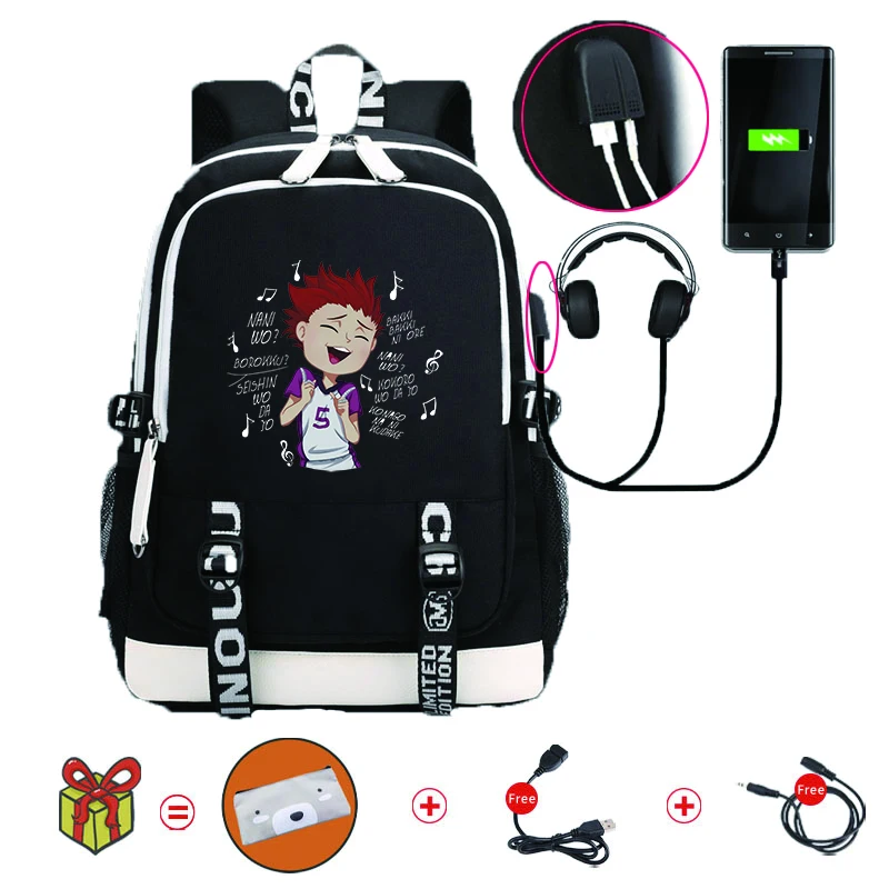 Anime Backpack Volleyball Junior Manga Schoolbag for Adults Waterproof Laptop Bag Large Capacity to Travel Daily Bookbags