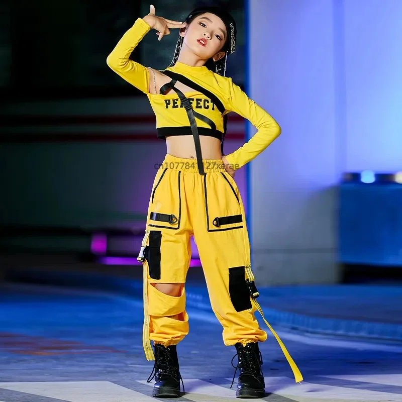 ジャズダンス衣装、ファッショナブルなファッションショー、ガールズモデル、ストリートダンスステージパフォーマンス衣装、子供のダンス練習