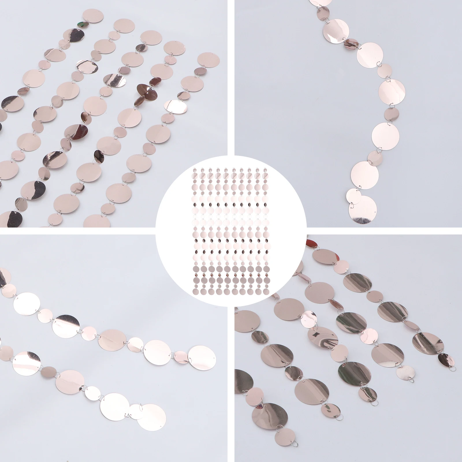 

10 Pcs Sequin Curtain Decoration Festival Sequins Wedding Supply Bead Creative Plastic Screen