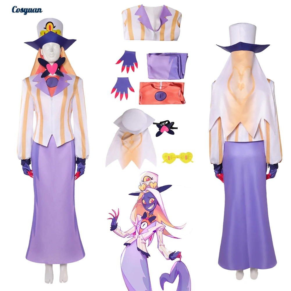 

TV Hell Inn Cosplay Sir Pentious Coat Skirt Clothes Women Adult Party Disguise Roleplay Halloween Costume Carnival Outfits Suits